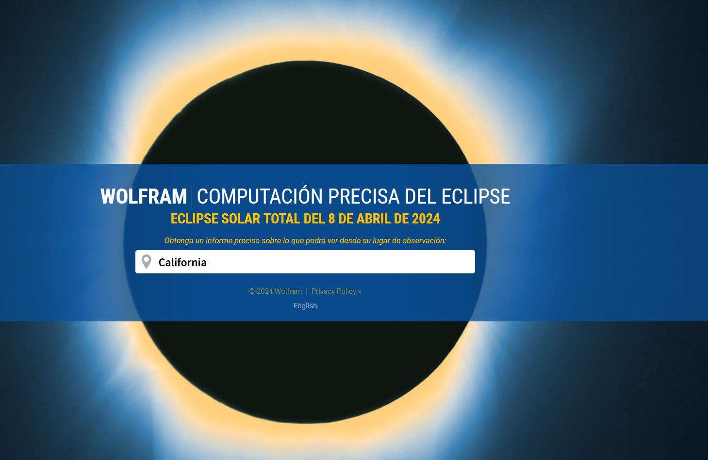 Wolfram eclipses